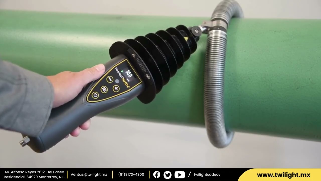 Funcionamiento de PosiTest HHD C Kit Detector porosidad de alto voltaje tipo DF-HHDCKIT