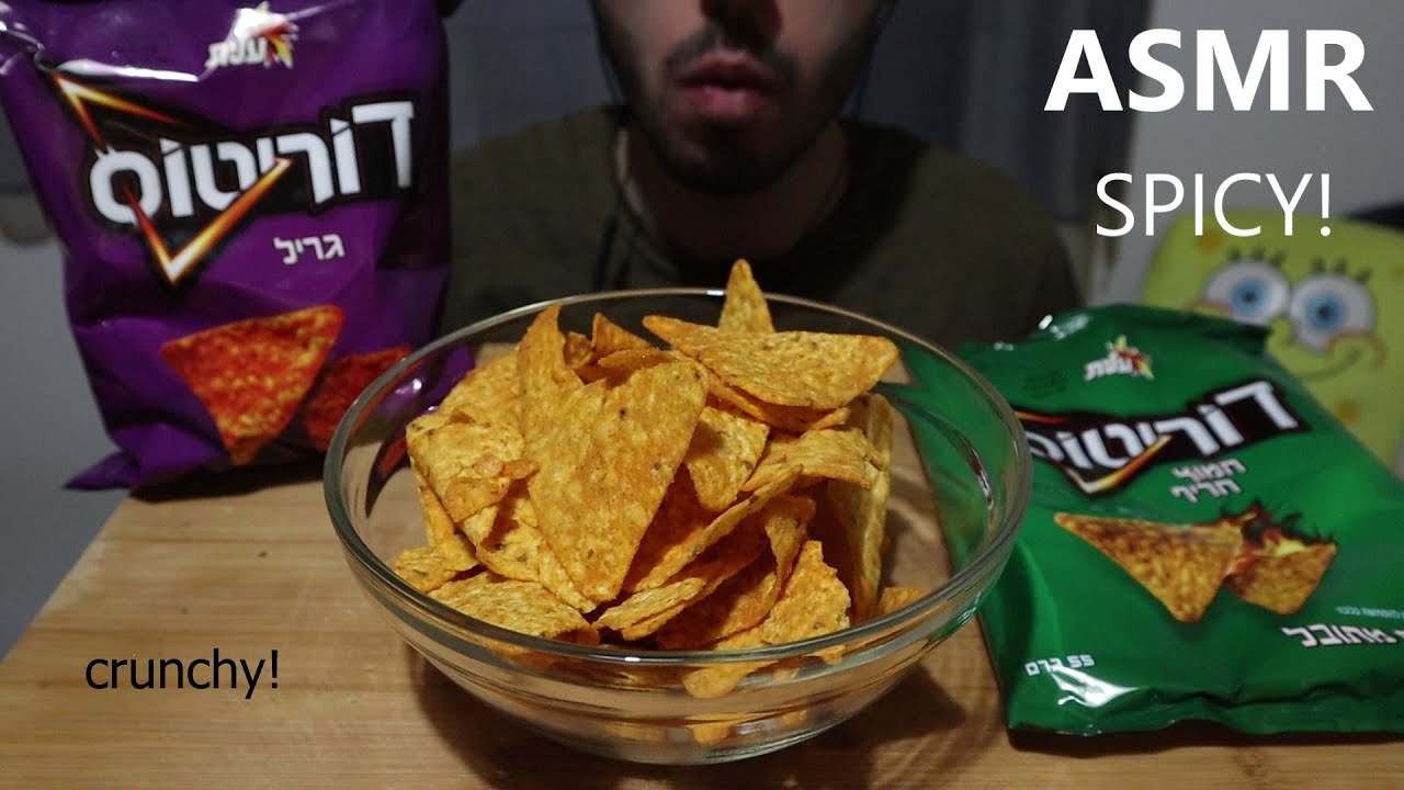 ASMR EATING DORITOS SPICY&SOUR CHIPS *CRUNCHY EATING SOUNDS*(No Talking) MUKBANG REAL EATING SOUNDS