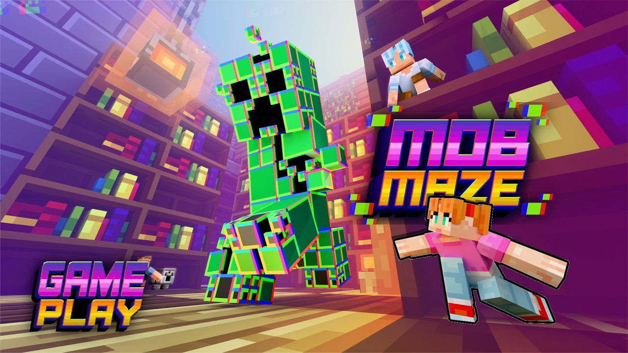 Playing Minecraft MOB MAZE | Full Game - No Commentary (Pillars Of The Past) 