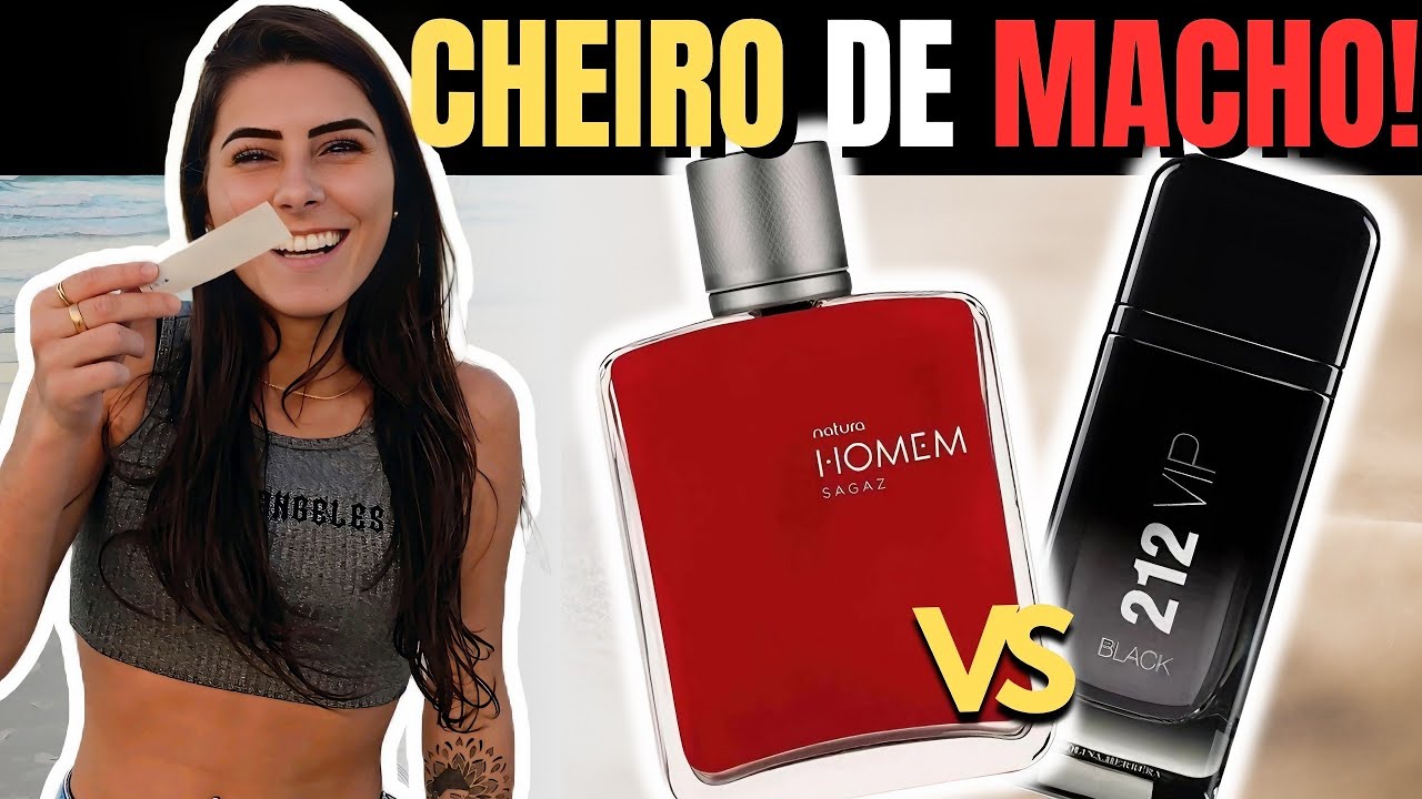 NATURA HOMEM SAGAZ VS 212 VIP BLACK ( Elas não sabiam a MARCA! ) TESTE GEGO | Perfumes Masculinos