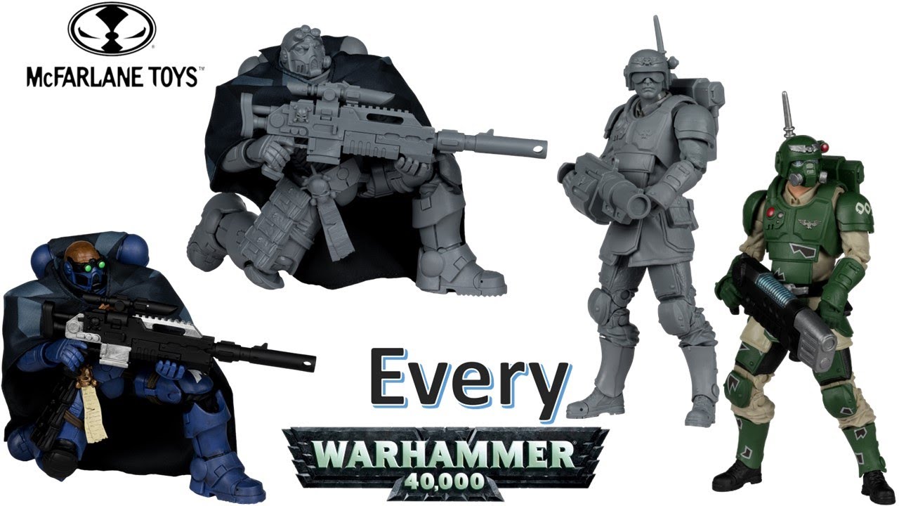 ***see newer video*** Every Warhammer 40K 40,000 McFarlane Toys Comparison List