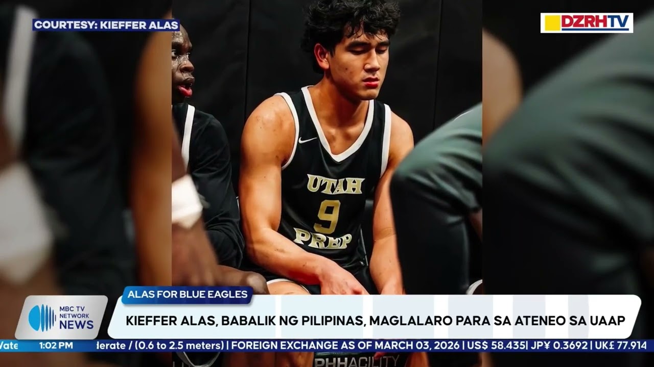 Kieffer Alas, babalik ng Pilipinas, maglalaro para sa Ateneo sa UAAP