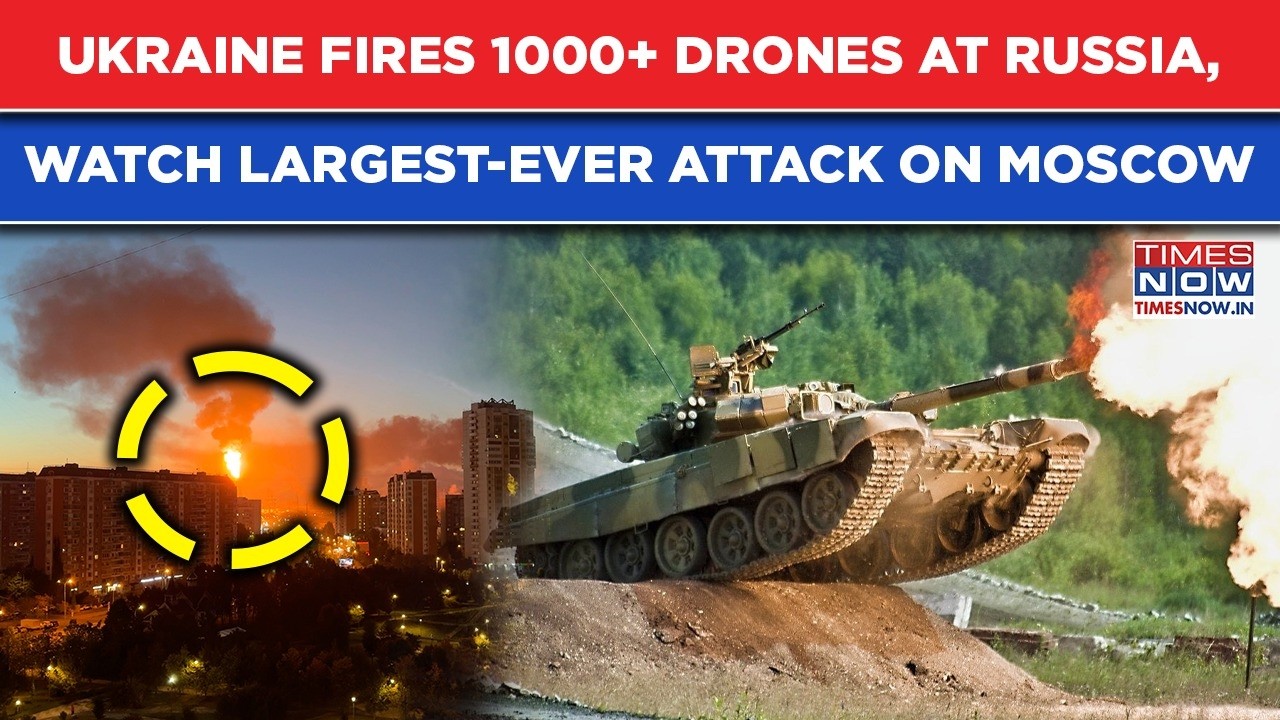 Ukraine's Largest Attack On Moscow, Russia Downs 1000+ Drones| Crimea On Radar, Black Sea Turns Red