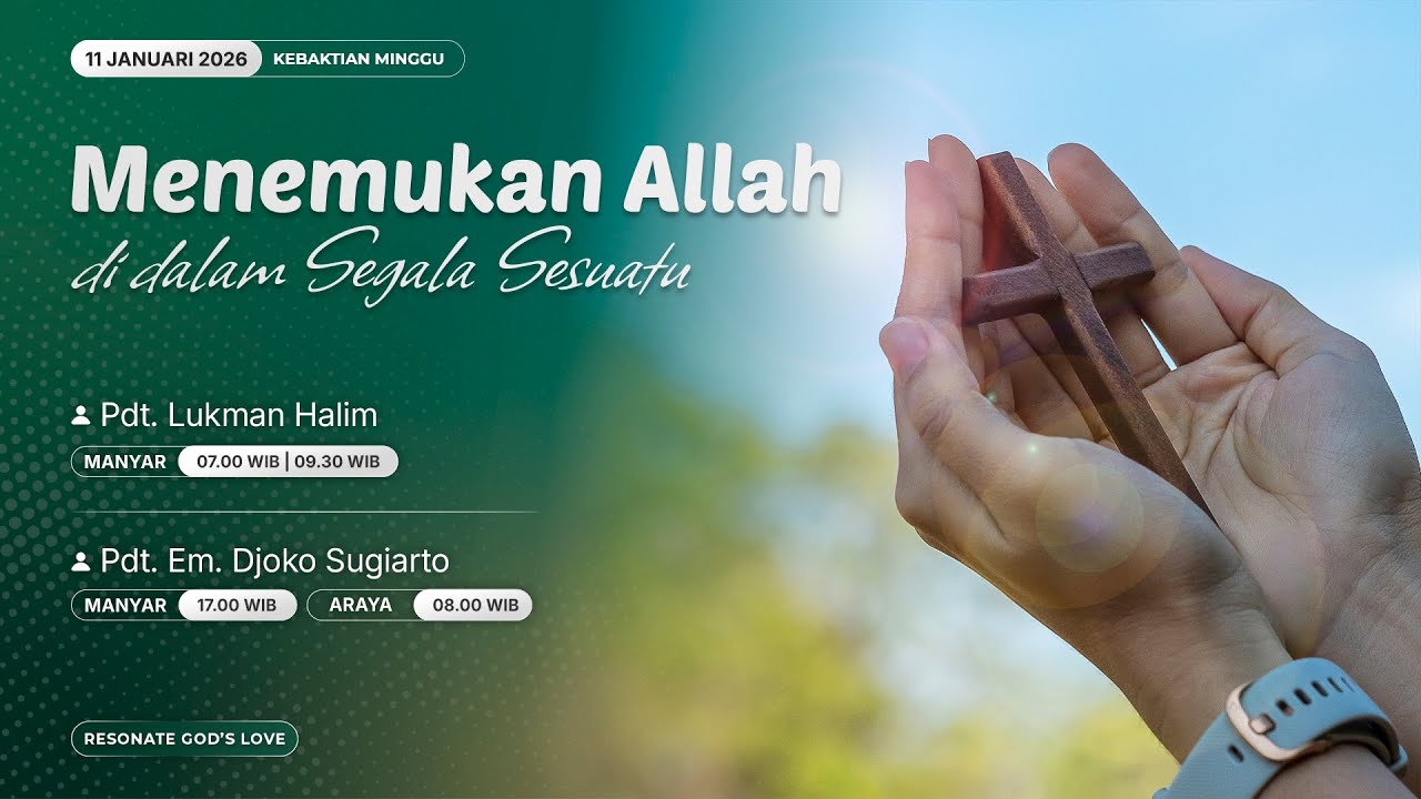 Kebaktian Minggu GKI Manyar, 11 Januari 2026 // 🔴 ONSITE & ONLINE