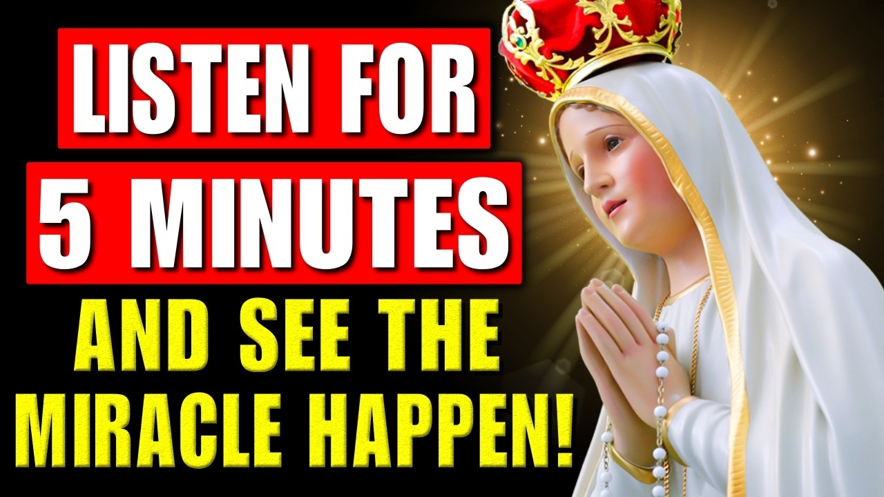 LISTEN TO THIS PRAYER ONLY ONCE AND RECEIVE YOUR MIRACLE TODAY – OUR LADY OF FATIMA