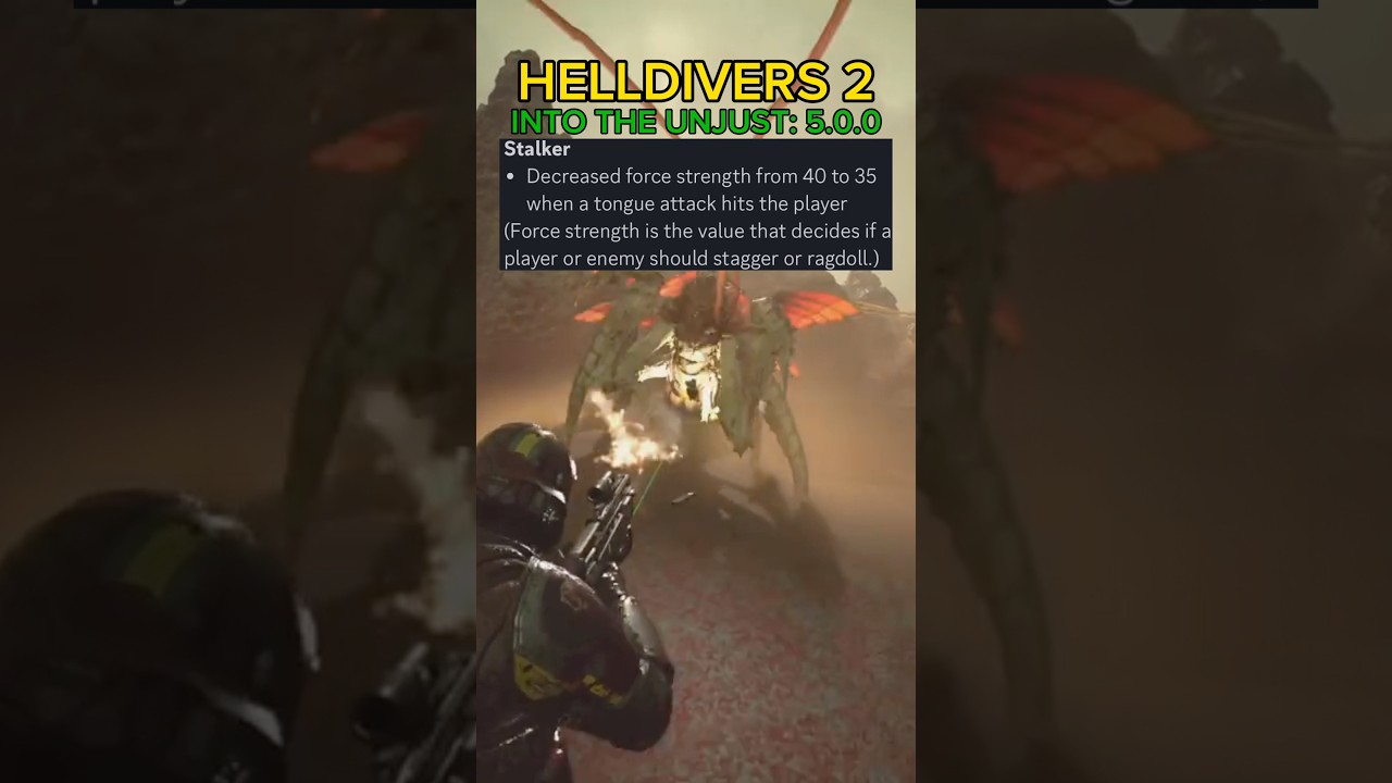 Stalker NERF After Patch 5.0.0 - Helldivers 2