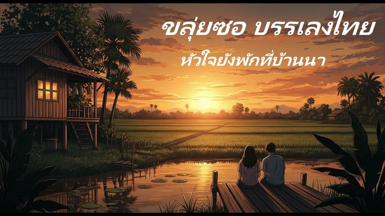 หัวใจยังพักที่บ้านนา | ขลุ่ยซอ บรรเลงไทย | เพลงลูกทุ่งบรรเลงฟังสบาย ผ่อนคลาย