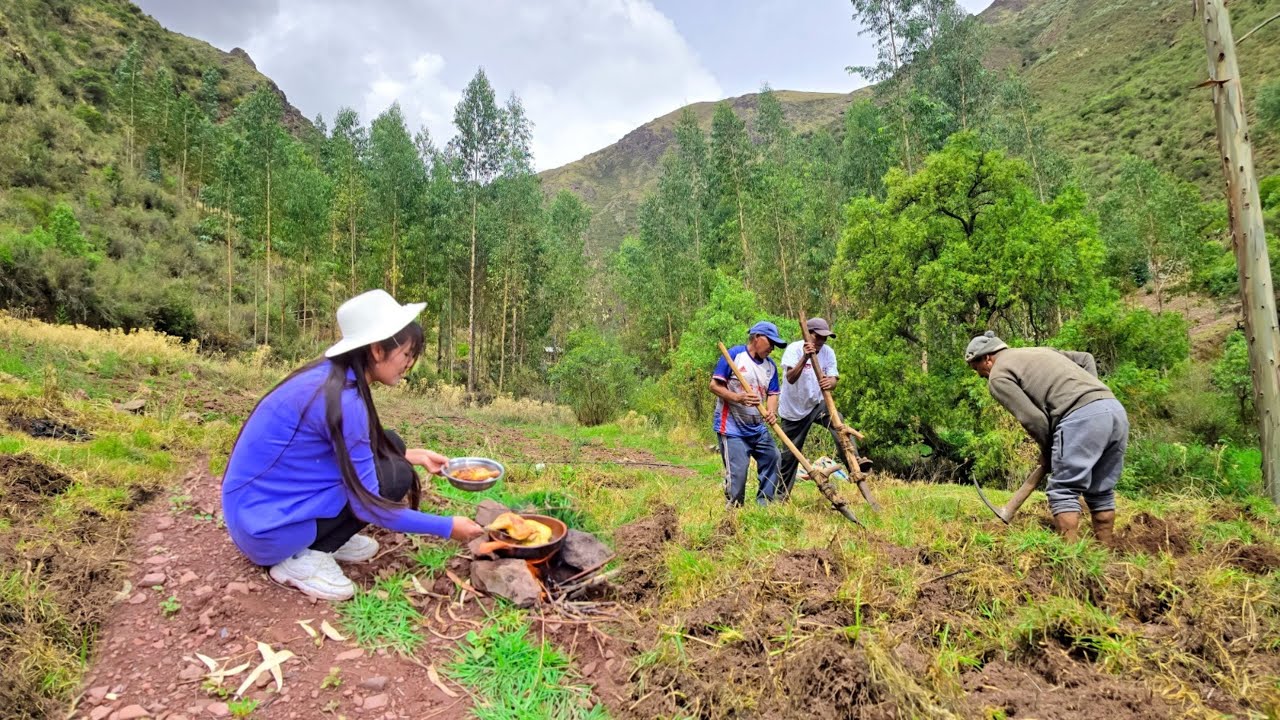 Fuimos al campo a BARBECHAR y cocinamos en una sartén de barro║Zabeth