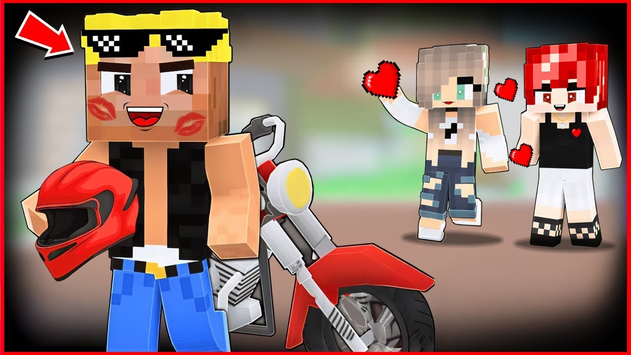 TÜZ KIZLAR MOTORCU EFEKANA AŞIK OLDU 😍🥰😘 - Minecraft
