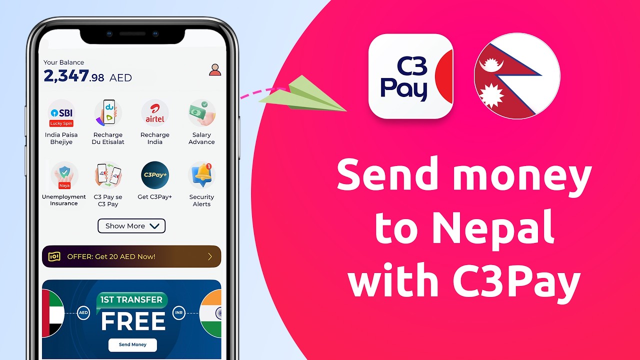 Send money to Nepal with C3Pay | Step-by-step Guide
