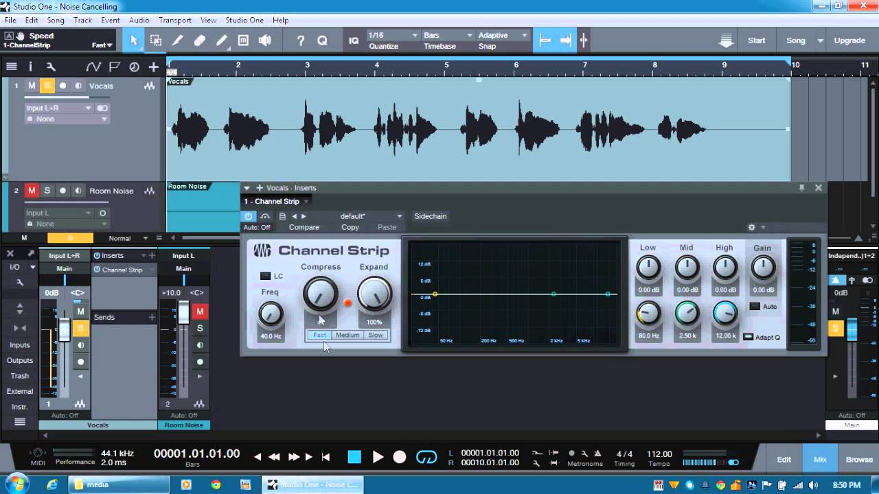 How To: Reduce Room Noise of Microphone Recordings with Studio One V3 Prime