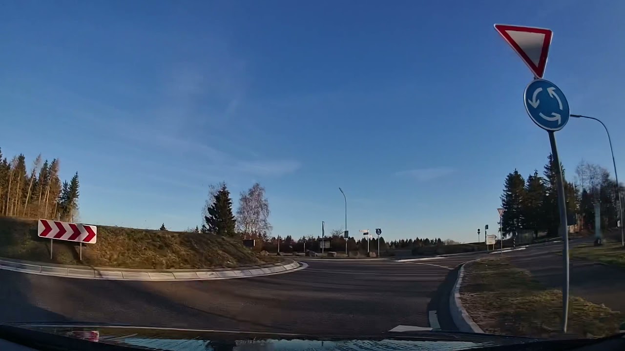 Eifel Tour: Gemünd - Aachen bei Tag & Sonne, Landstraße Audi A3 Sportback on-ride impressions ASMR