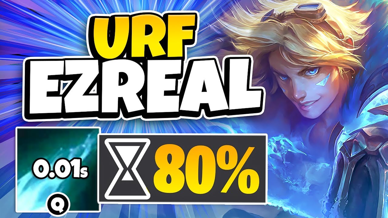 *BUFFED EZREAL IN URF* Q IS ON 0.1 SEC COOLDOWN (GATLING GUN EZREAL)