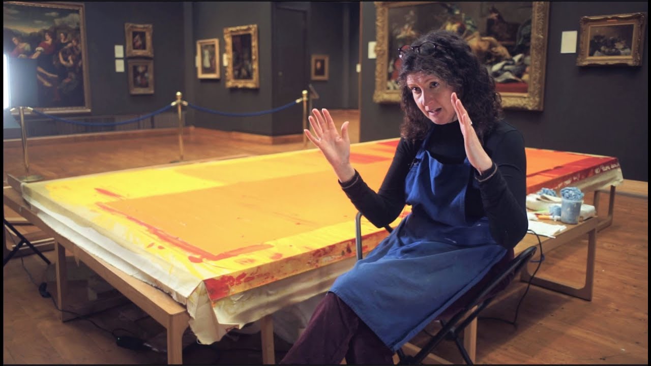 Restoring a John Hoyland Painting - The Hunterian Gallery, Glasgow
