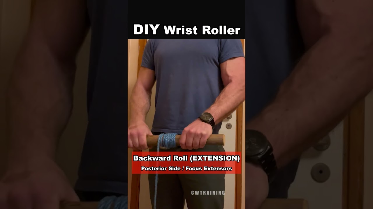 Best DIY for Wrists & Forearms - 3 Wrist Roller Exercises (Home Workout)