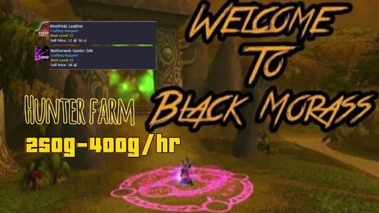 TBC Anniversary  - Hunter Farm Black Morass 105-115 Mobs in 12 min 250g-400g/hr #shorts