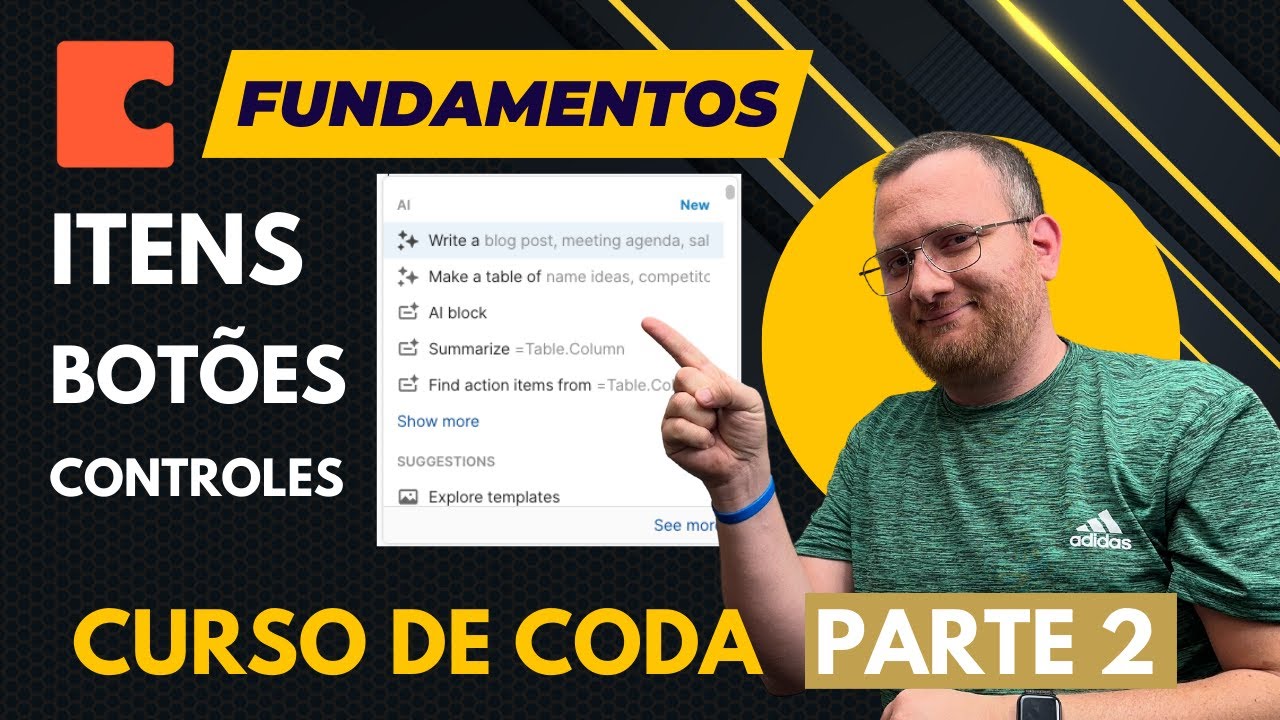 CODA Fundamentos - Itens, botões e controles - Curso parte 2