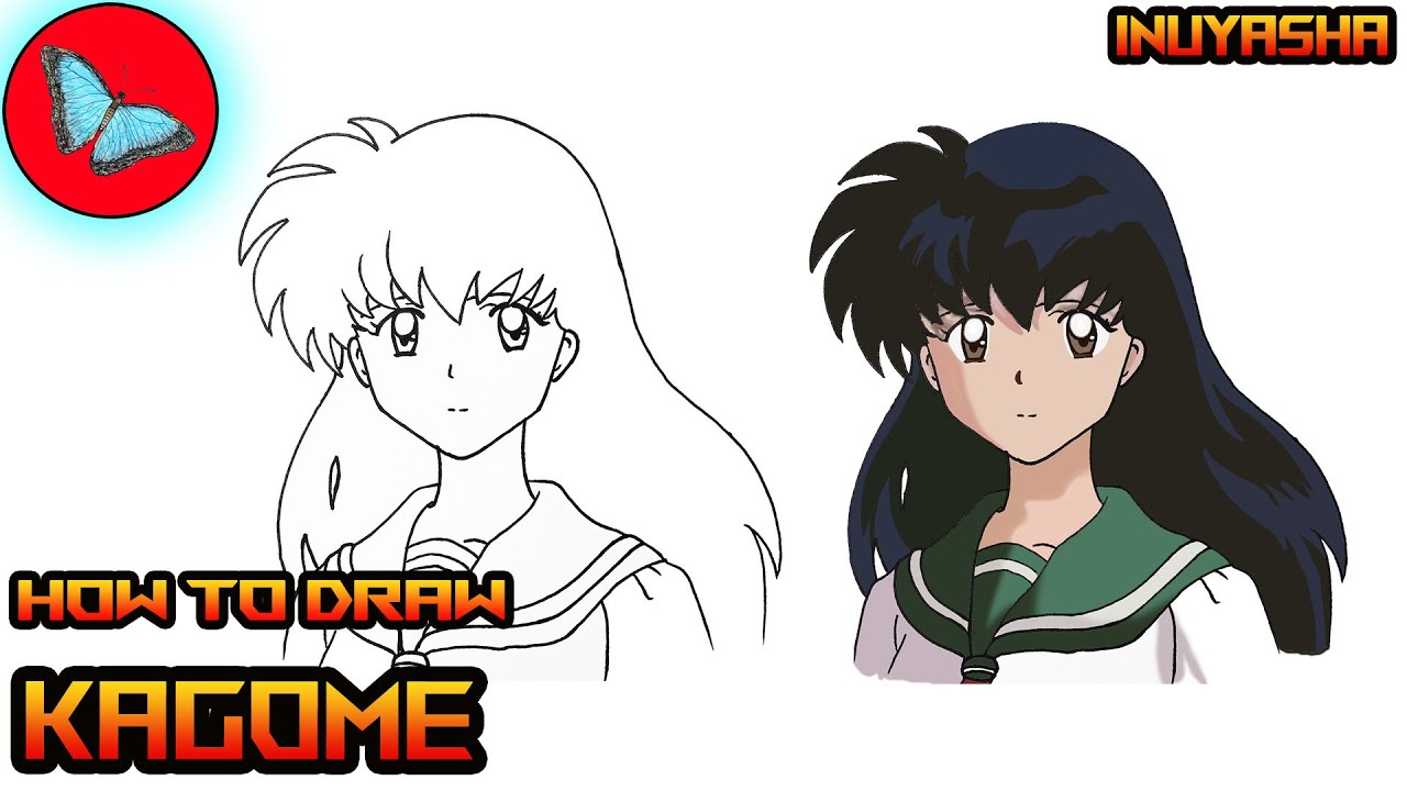 How To Draw Kagome   Inuyasha