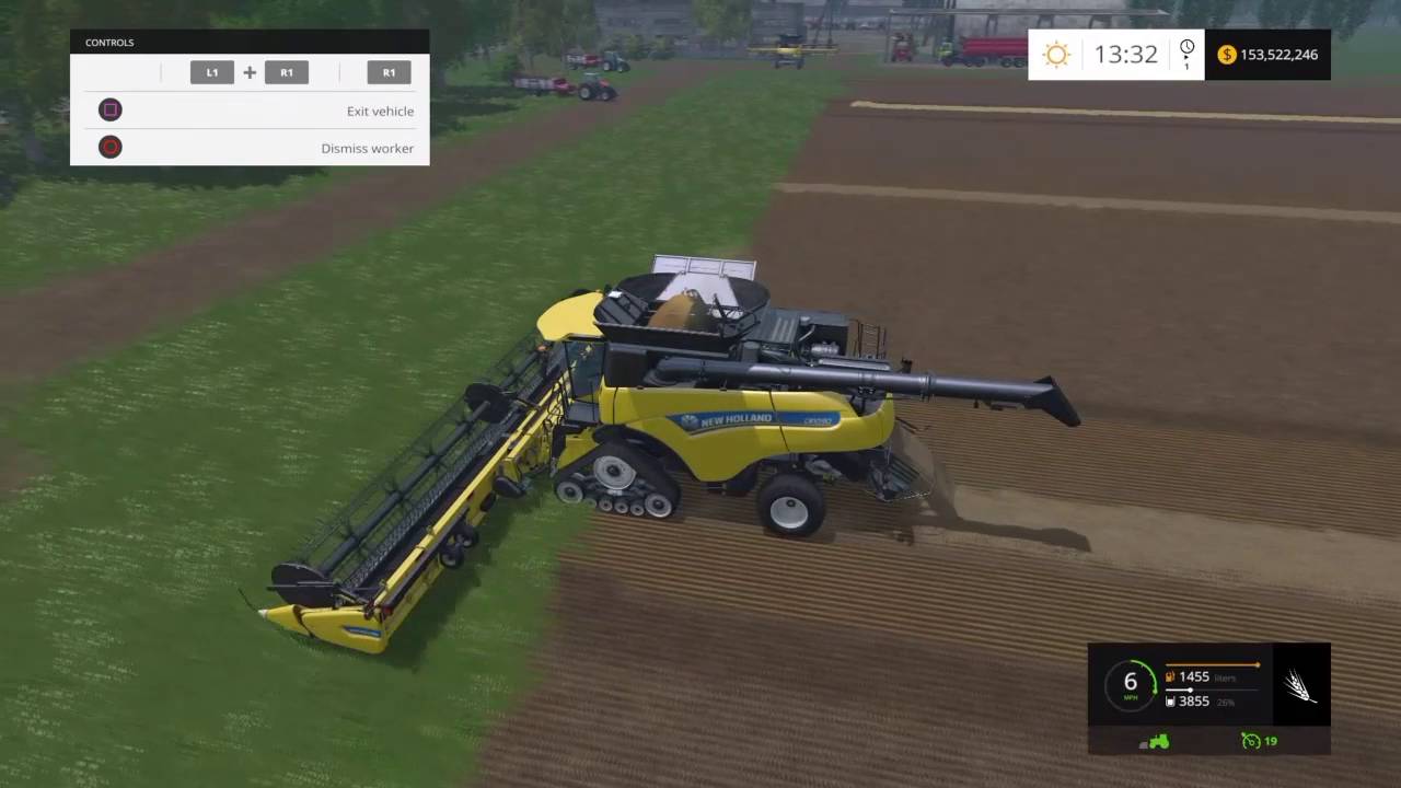 Farming Simulator 15 PS4: Straw Swath experiment