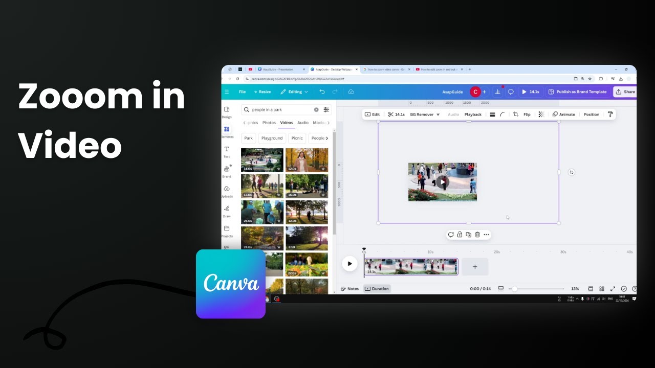 How to Zoom In Video in Canva