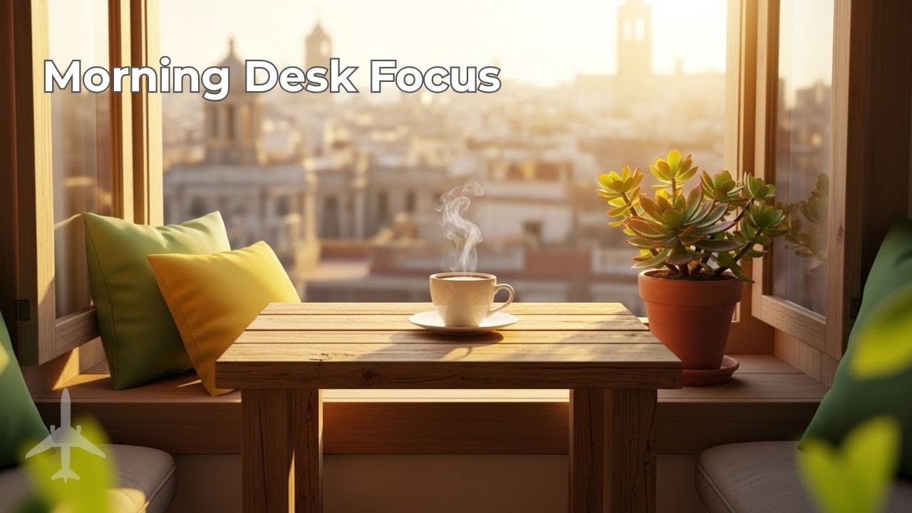 ☀️ Morning Desk Focus – Quiet Music for Deep Work