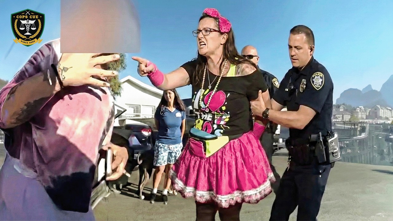 Crazy Road Rager Pepper Sprays Family Over Minor Incident | Karens Getting Arrested By Police