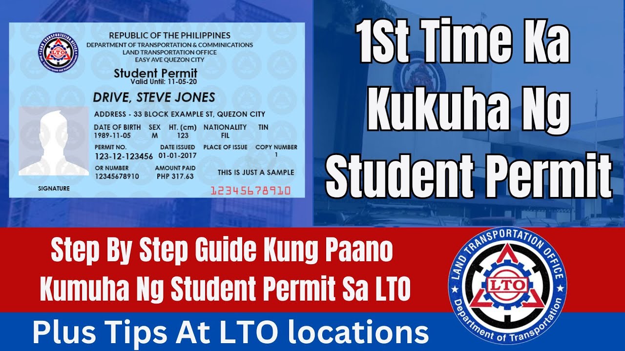 Paano Mag Apply Ng Student Driver's Permit Sa LTO Online