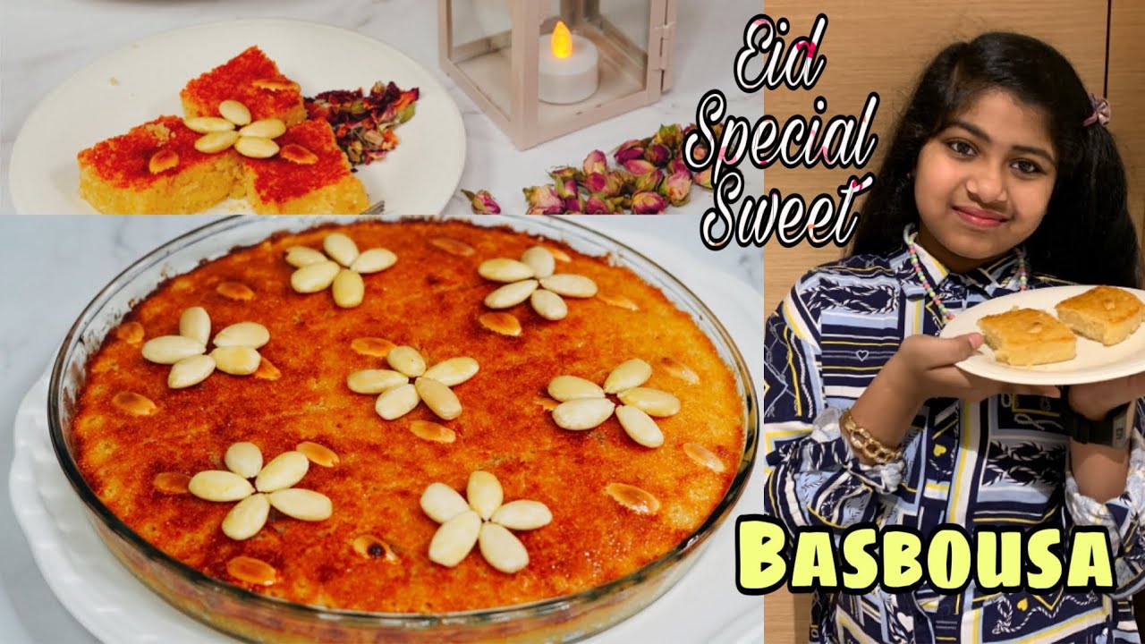 Eid Sweets ~  Basbousa Arabian Dessert |Rava Cake Recipe in Tamil|Ramadan Recipes