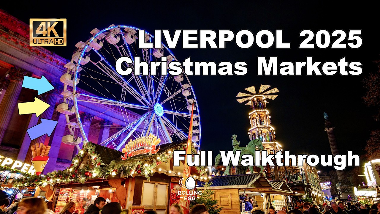 Liverpool Christmas Market 2025 | Full Walkthrough 4K