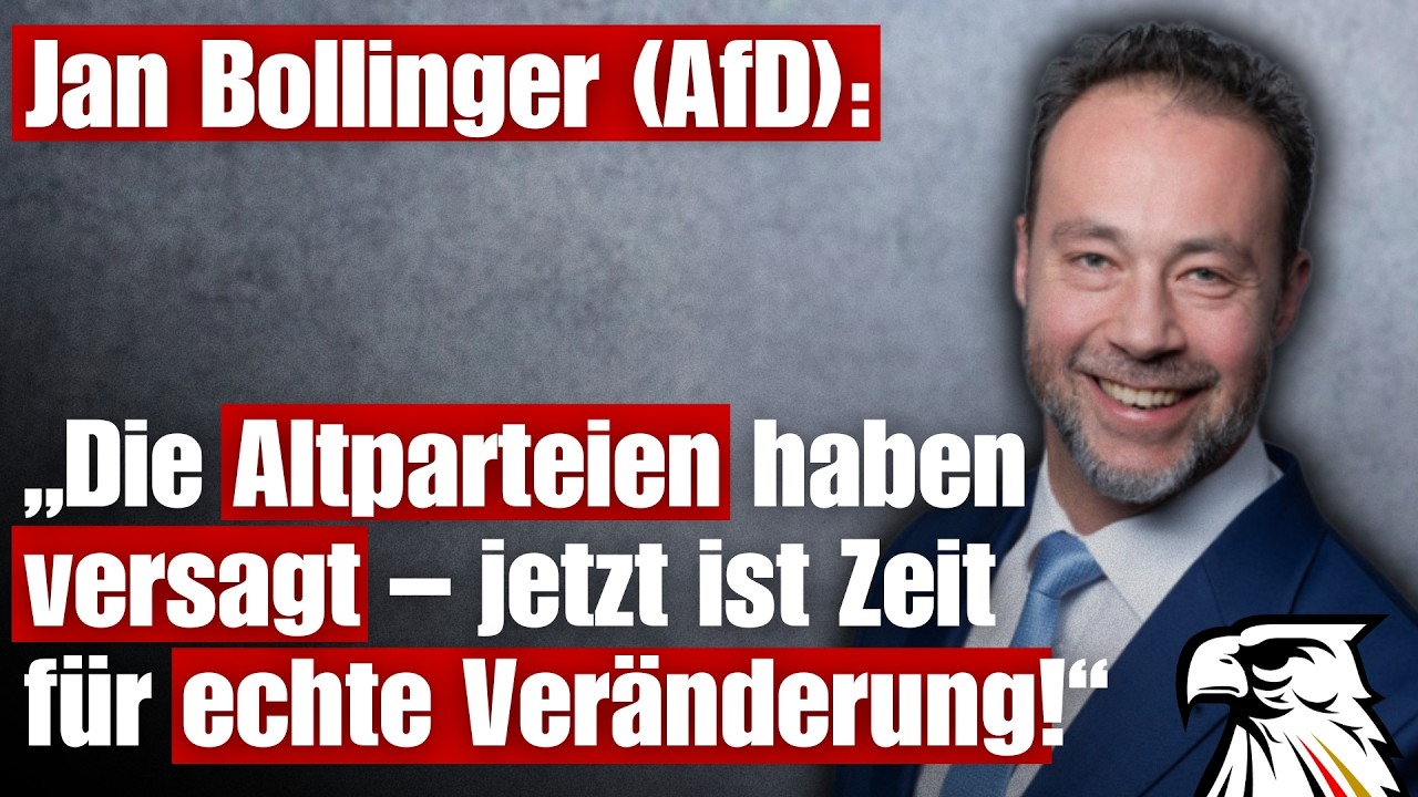 „Die Altparteien haben versagt – jetzt ist Zeit für echte Veränderung!“ | Jan Bollinger (AfD)