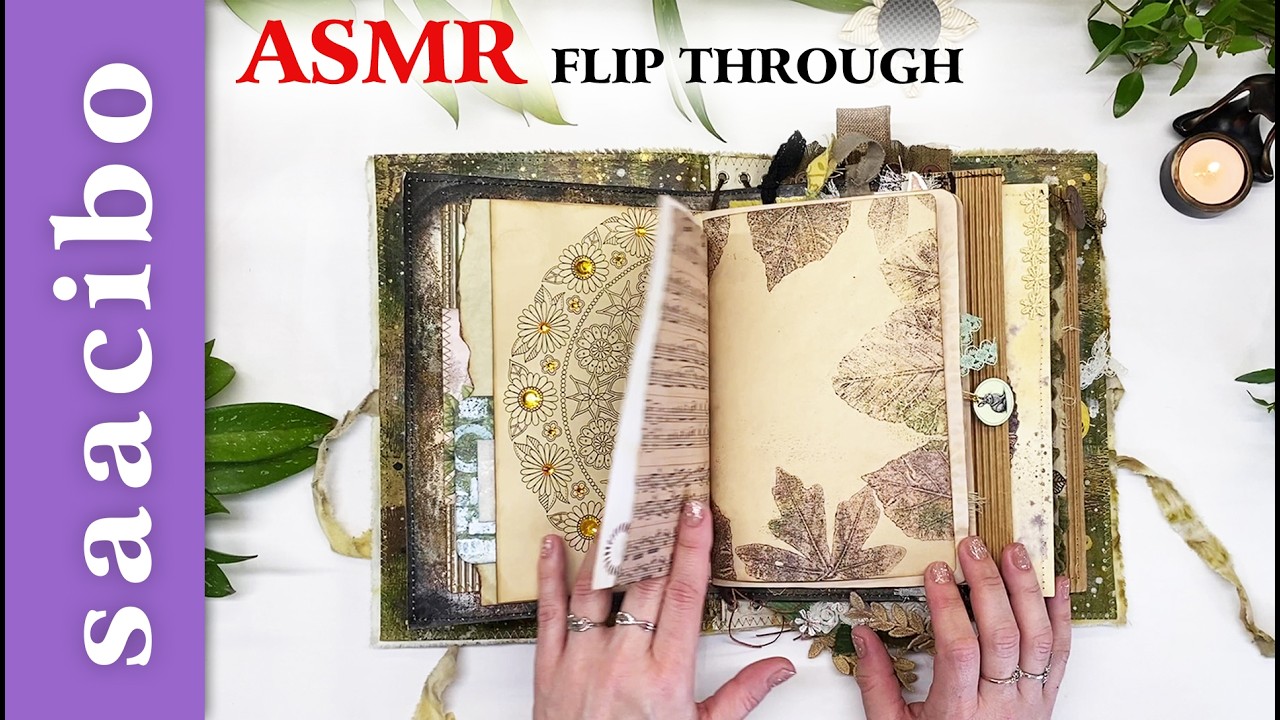 Secret Forest No3 - Junk Journal Flip Through - No Talking  #asmr