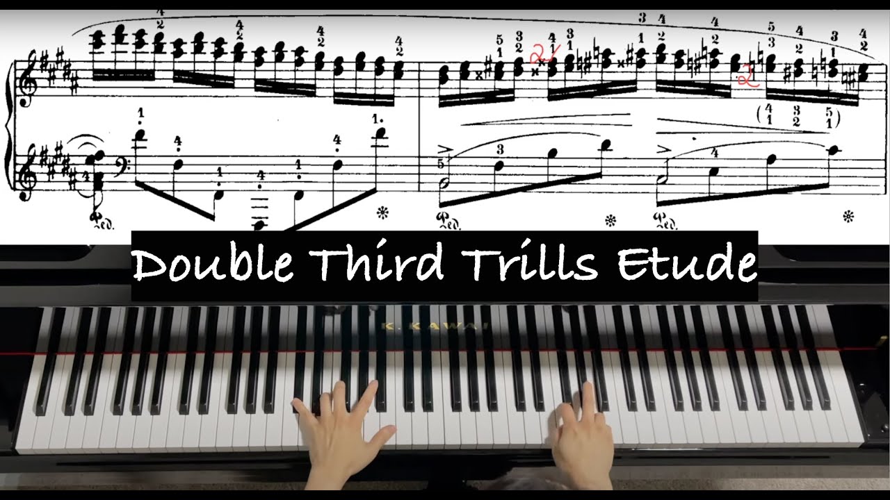 Practice of Chopin Etude Op.25-6 [Double Third Trills]