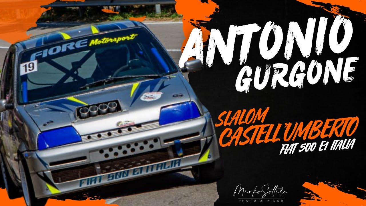 SLALOM CASTELL'UMBERTO 2025 // FIAT 500 MAXIMUM SCREAMING E1 ITALIA // ANTONIO GURGONE