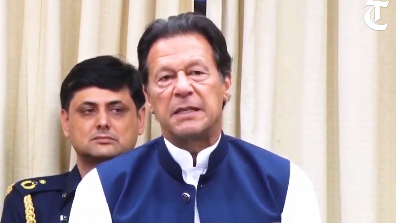 Pakistan PM Imran Khan addresses party leaders after President dissolves Parliament