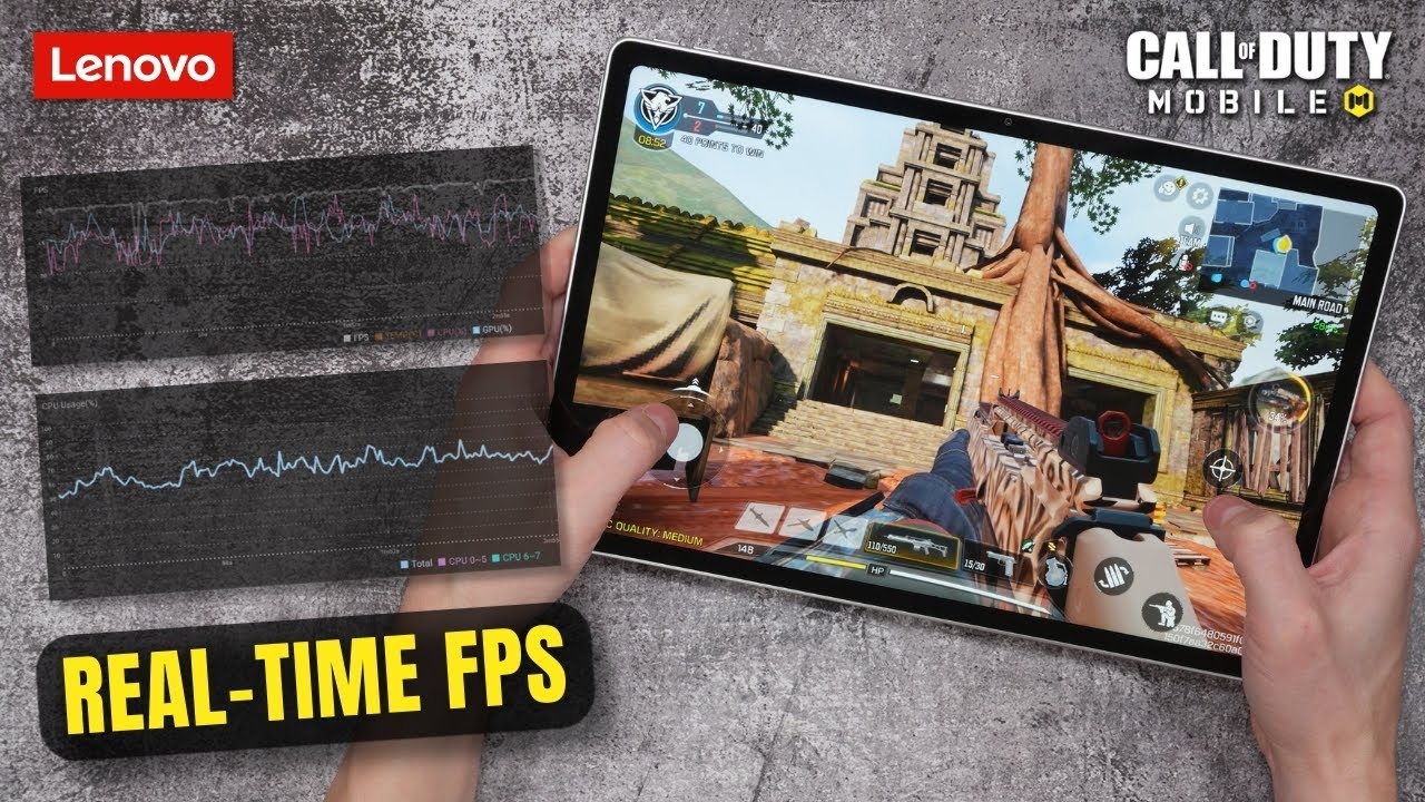 Lenovo Idea Tab Plus 12.1 | Многопользовательский режим Call of Duty Mobile (тест на максимальную...