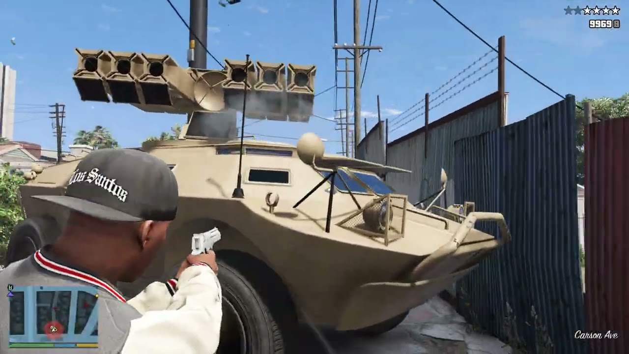 GTA 5 - Hunting Gangs in the Hood + Ten Star Escape