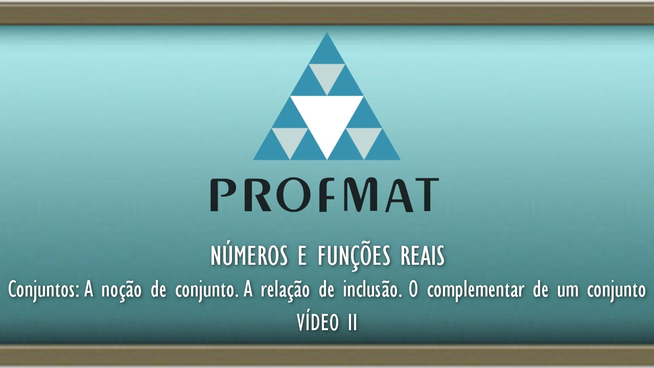 O complementar de um conjunto