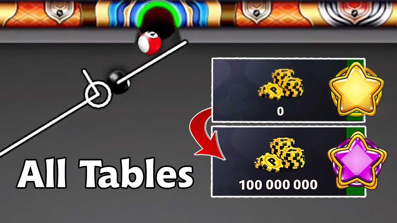 8 ball pool   Open All Tables 🙀 Gold To Amethyst League 0 To 1 billion Coins