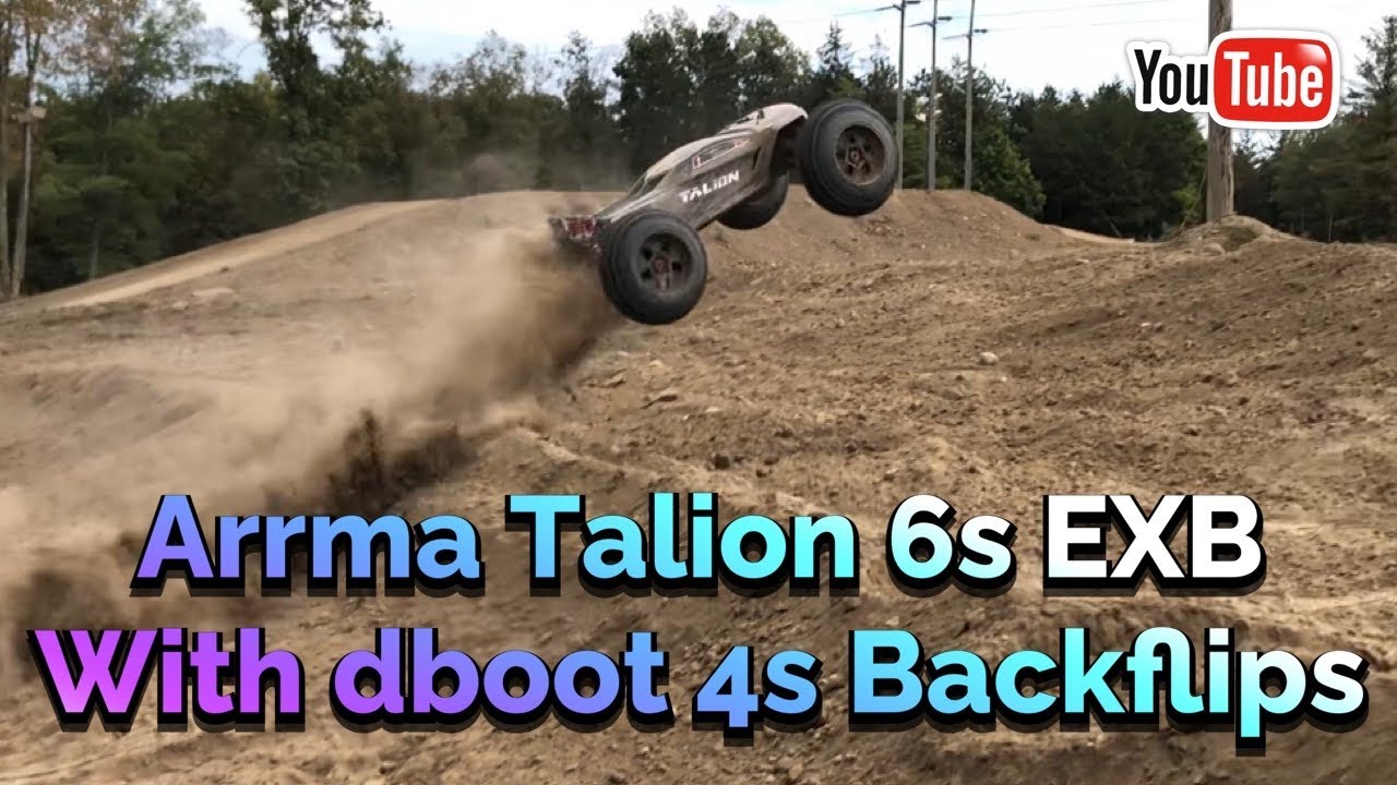 Arrma Talion 6s EXB 2nd Run with Dboots 4s backflips. Much Better!!