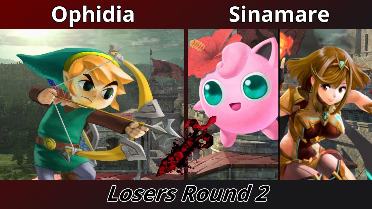 Castle Siege 106 - Losers Round 2 - Ophidia (Toon Link) vs Sinamare (Jigglypuff, Pyra/Mythra)