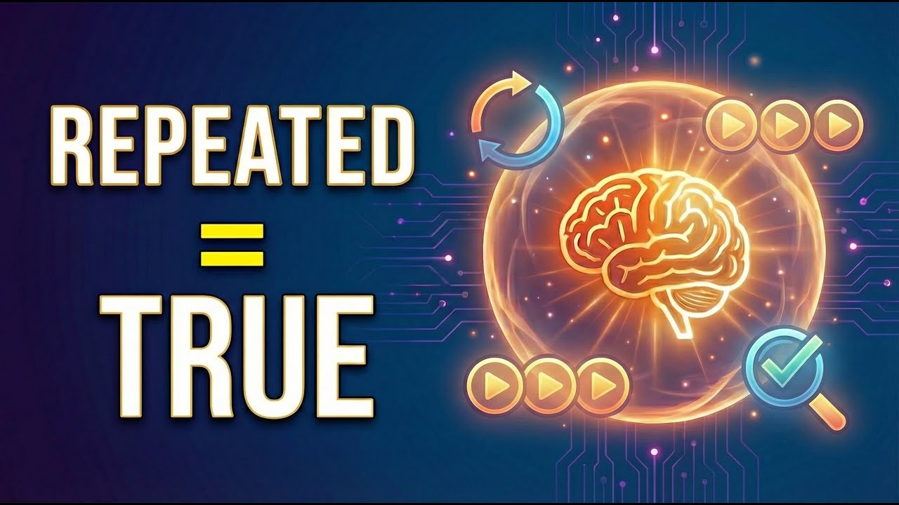How Repetition Shapes Belief Without Awareness