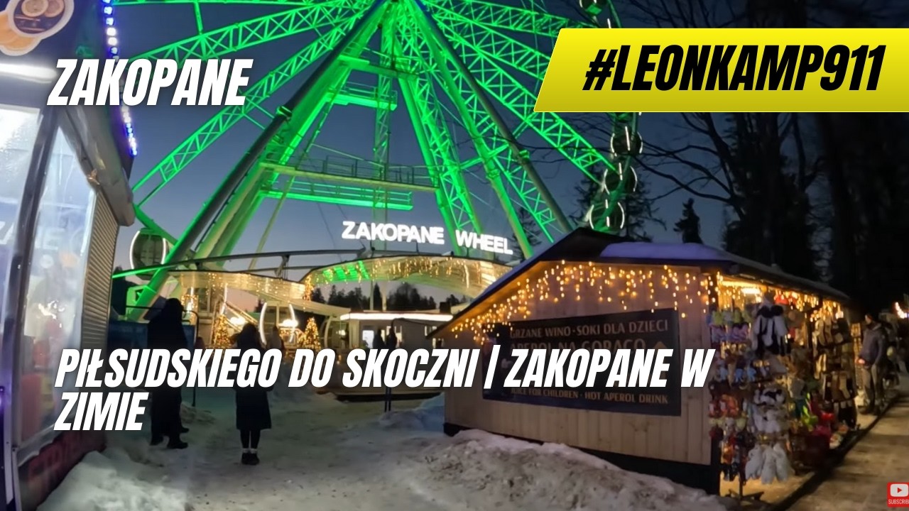 [ Nowy #Vlog do LIVE ] Piłsudskiego do skoczni | Zakopane w zimie #LIVE