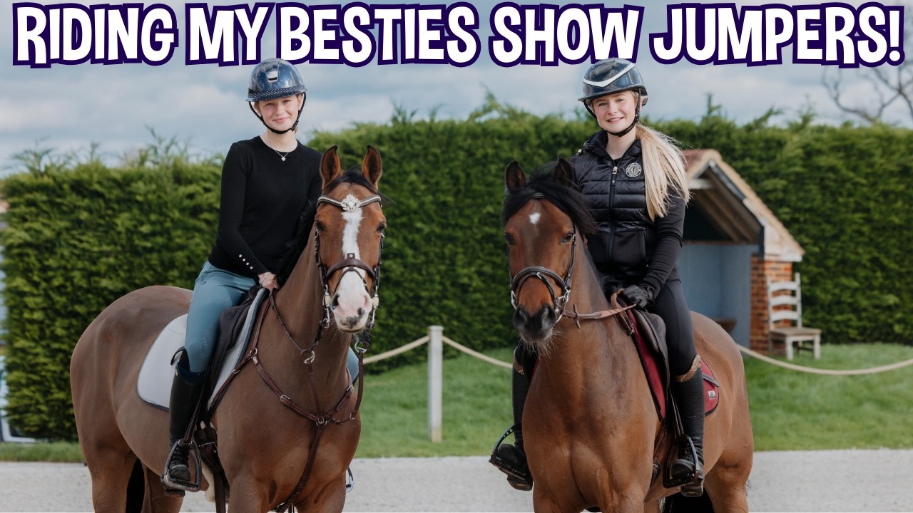 RIDING MY BEST FRIEND EMILY'S SHOW JUMPING PONIES!
