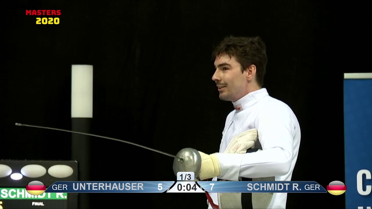 German Masters 2020 Men Epee Individual T04 1 UNTERHAUSER vs SCHMIDT