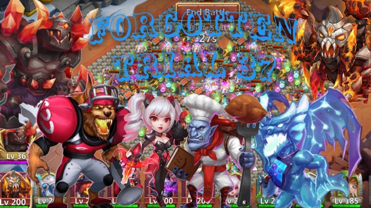 Forgotten Trial | 37 | Castle Clash | Talkthrough Explanation
