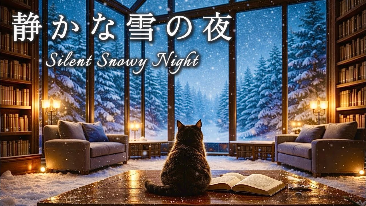 【ピアノBGM】静かな雪の夜｜作業・勉強・読書 lo-fi