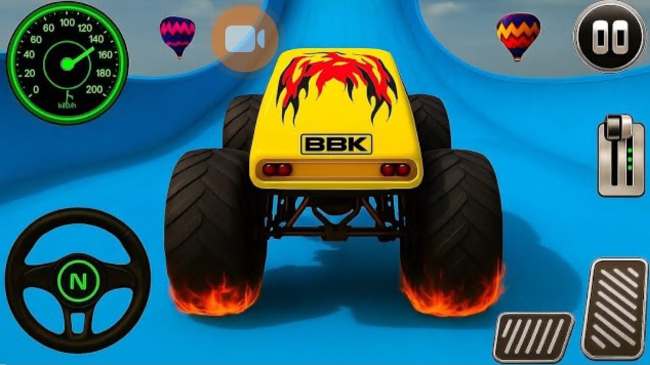New Monster Truck  Ramp jump Impossible Driver - Monster Truck Mega Ramp Racing Android Gameplay