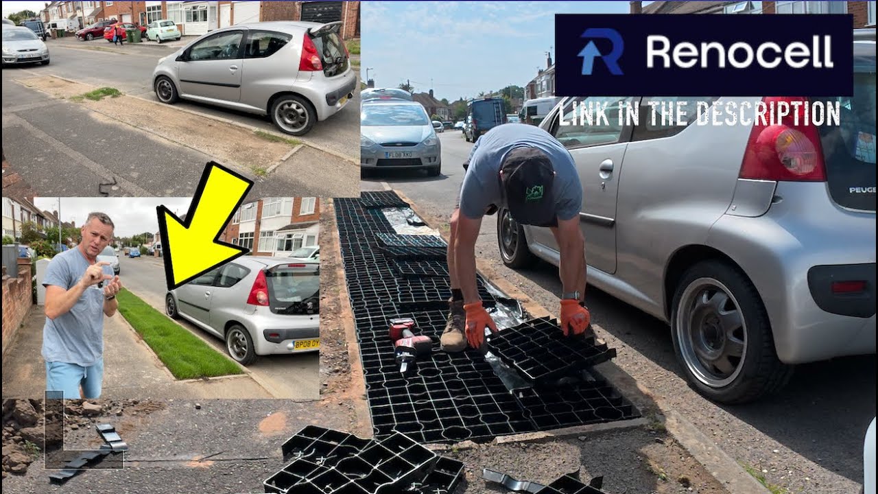 Laying A Real Grass Driveway, Plastic Grid Mats You Can Drive on!  ECO Friendly Gravel Alternative