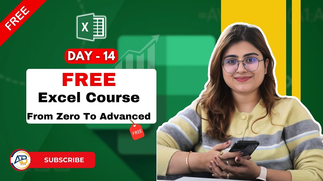 Day 14 Free Excel Class 🔥 | Learn Excel from Basic to Advanced #excel #excelcourse #learnexcel