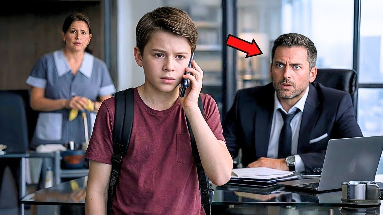 O FILHO DO ZELADOR ATENDE SECRETAMENTE A LIGAÇÃO… E SALVA O MAIOR NEGÓCIO DO CEO MILIONÁRIO